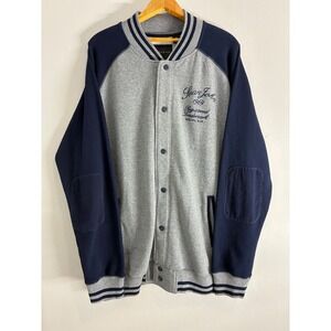 Sean John Varsity Jacket 3XL‎ Gray Blue Embroidered Menswear 1969 Registered
